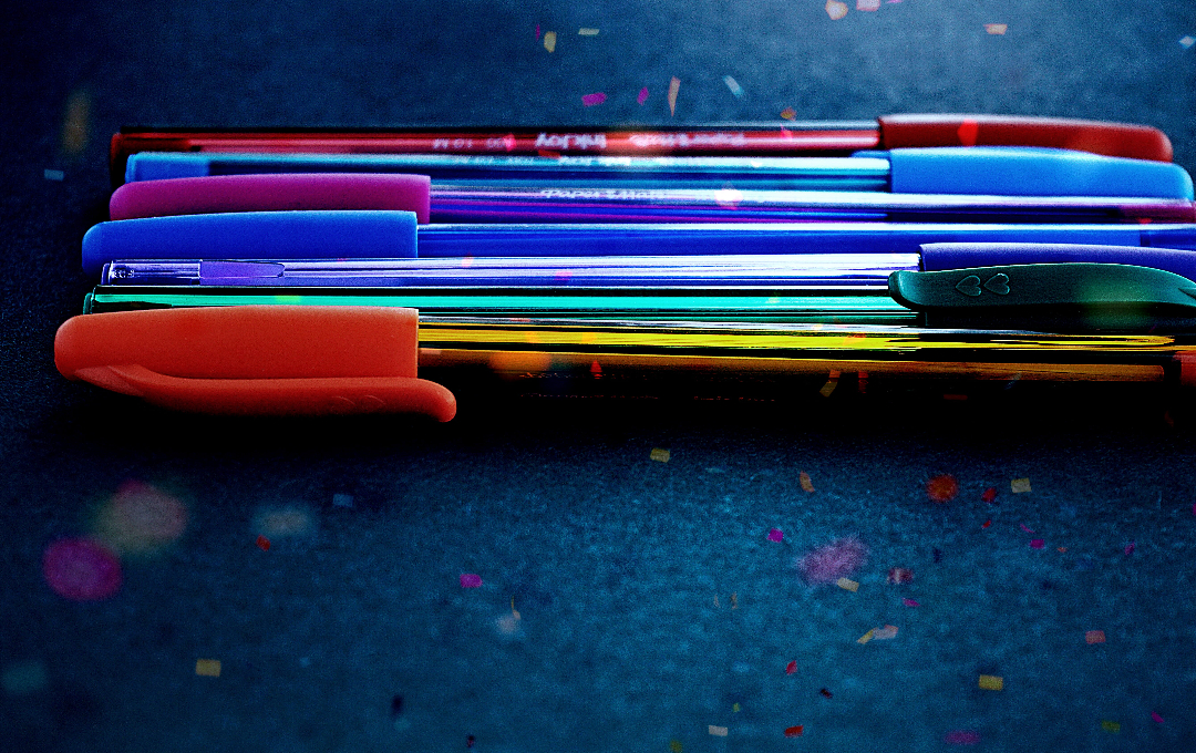 ручки цветные